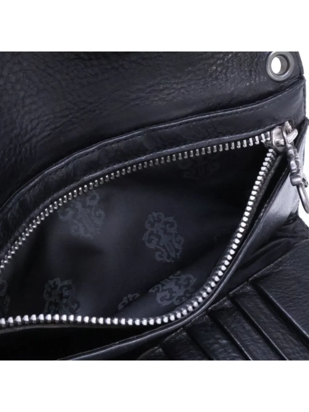 Chrome Hearts Wave BS Fluer Leather Wallet